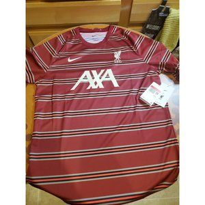 Nike Men Liverpool FC Dry Soccer T-Shirt Red LFC Tee Top Shirts DB0254-678 SZ L